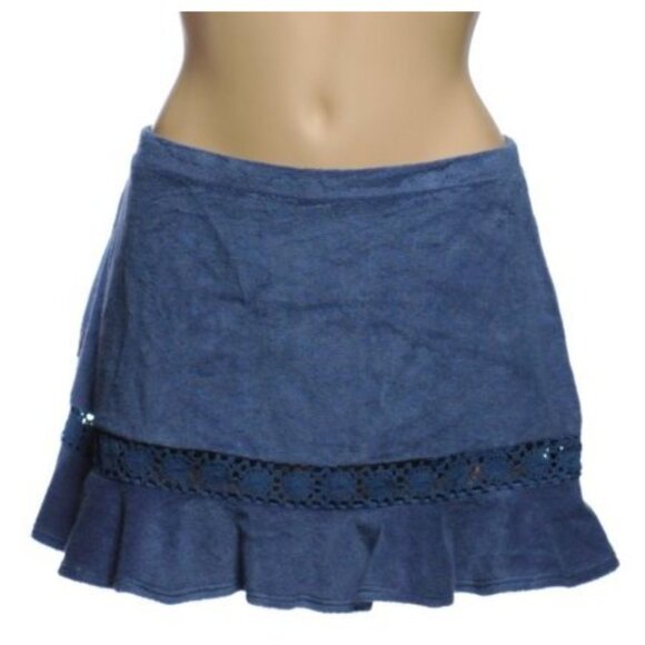 Anne Cole Blue Terry Coverup Skirt - XL - NEW - Picture 7 of 7